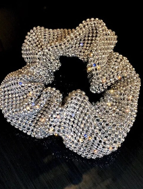 Bling Rhinestone Hair Tie Scrunchie