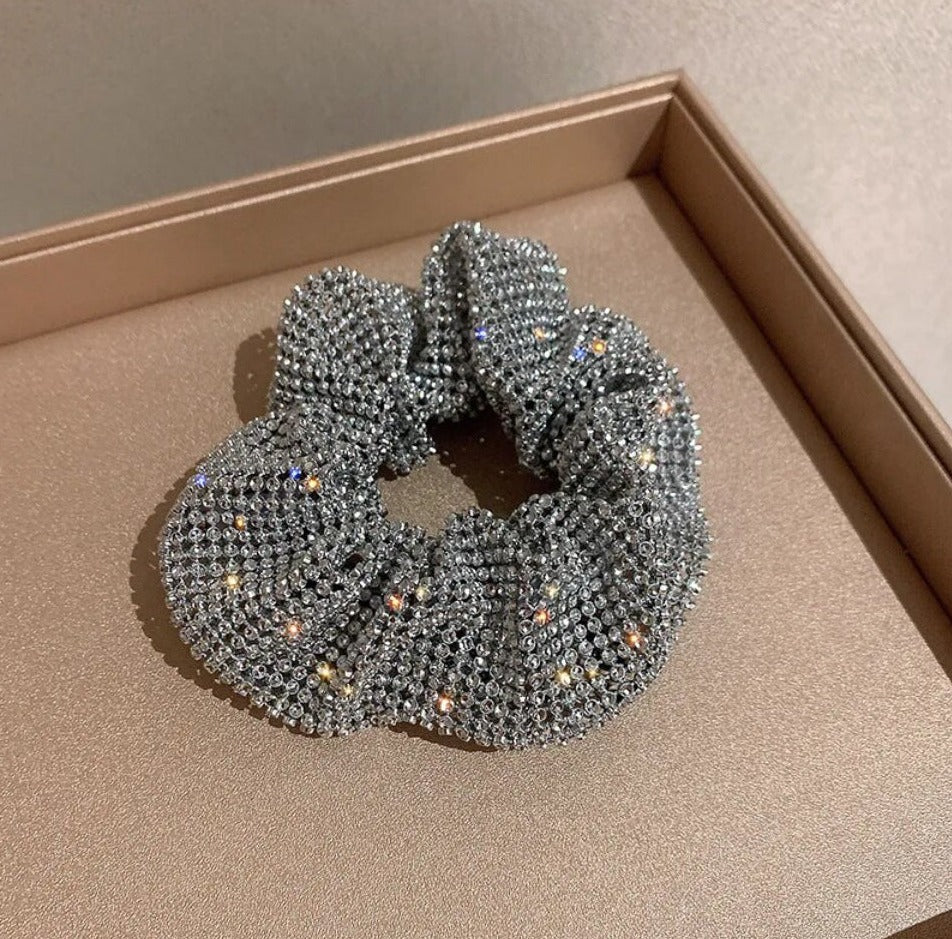 Bling Rhinestone Hair Tie Scrunchie